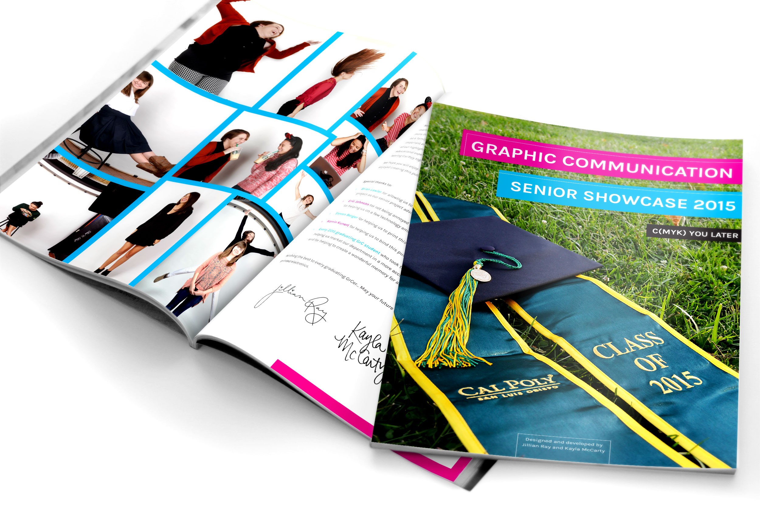 senior showcase book printed graphic communication