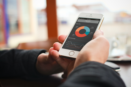 mockup of iphone application