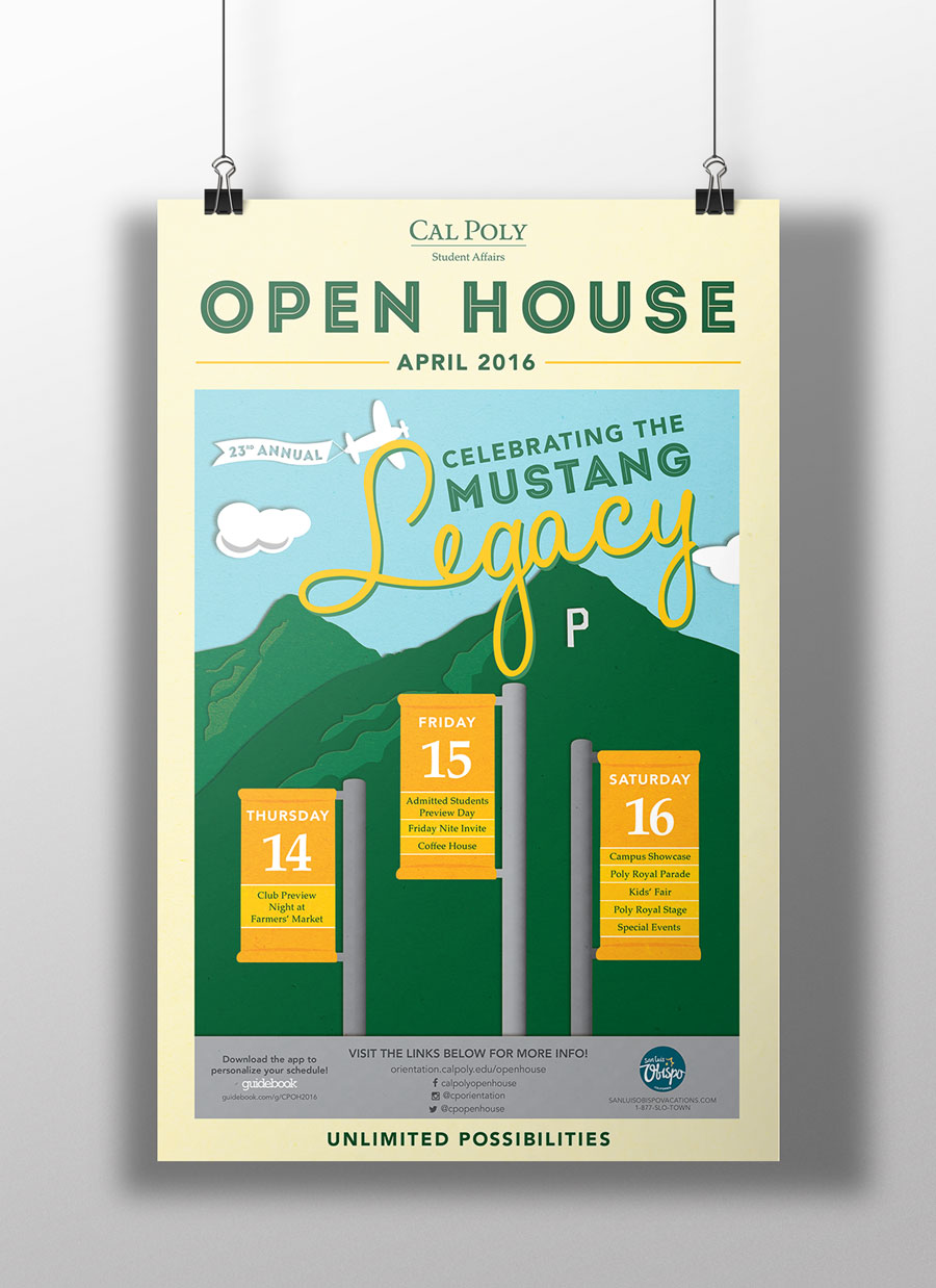 open house poster celebrating the mustang legacy 2016