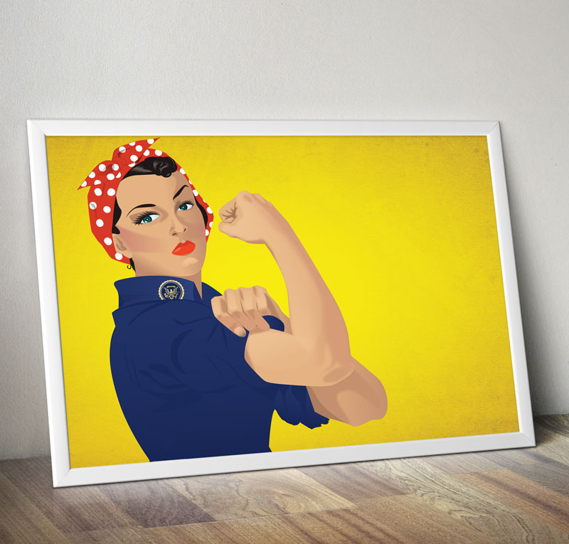 rosie the riveter we can do it poster